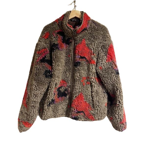 Zara Men Medium Gilet Abstract Sherpa Jacket TikTok Viral - Picture 1 of 6